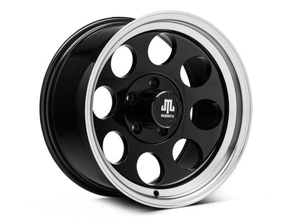 Mammoth 8 Aluminum Black Wheel; 17x9; -6mm Offset (05-10 Jeep Grand Cherokee WK, Excluding SRT8)