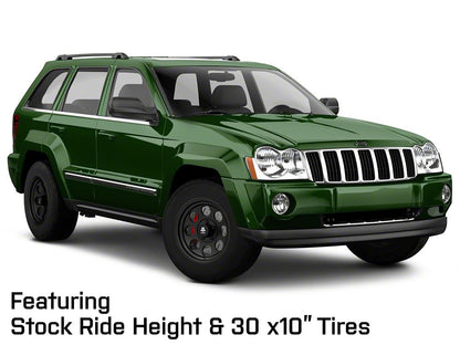 Mammoth 8 Aluminum Matte Black Wheel; 17x9; -6mm Offset (05-10 Jeep Grand Cherokee WK, Excluding SRT8)
