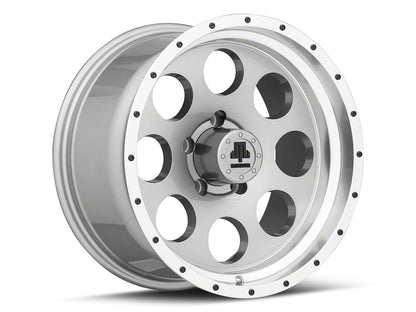 Mammoth 8 Aluminum Simulated Beadlock Anthracite Wheel; 17x9; -6mm Offset (05-10 Jeep Grand Cherokee WK, Excluding SRT8)