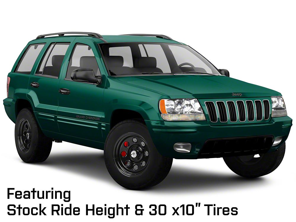 Mammoth 8 Steel Black Wheel with Polished Center Cap; 17x9; -6mm Offset (99-04 Jeep Grand Cherokee WJ)