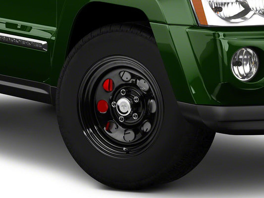 Mammoth 8 Steel Black Wheel; 17x9; -6mm Offset (05-10 Jeep Grand Cherokee WK, Excluding SRT8)