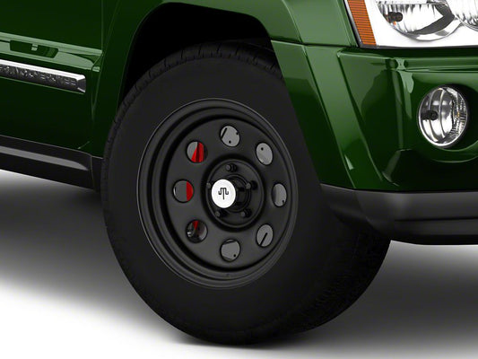 Mammoth 8 Steel Matte Black Wheel; 17x9; -6mm Offset (05-10 Jeep Grand Cherokee WK, Excluding SRT8)