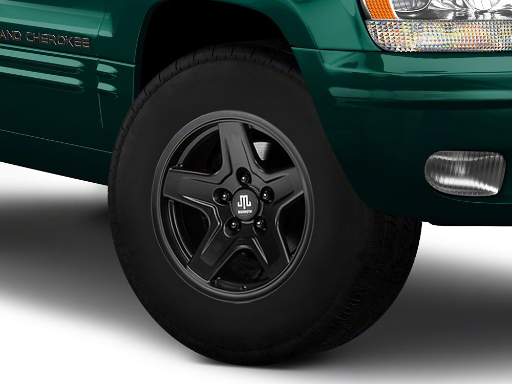 Mammoth Boulder Black Wheel; 16x8; 0mm Offset (99-04 Jeep Grand Cherokee WJ)
