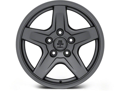 Mammoth Boulder Charcoal Wheel; 17x9; -6mm Offset (99-04 Jeep Grand Cherokee WJ)