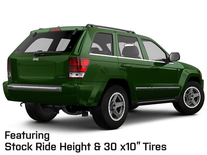 Mammoth Boulder Simulated Beadlock Style Charcoal Wheel; 17x9; -6mm Offset (05-10 Jeep Grand Cherokee WK, Excluding SRT8)