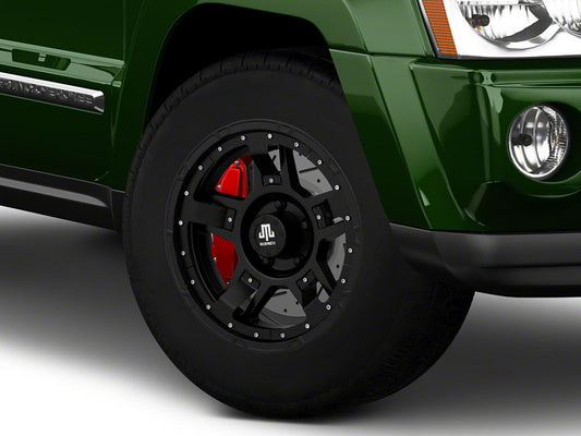 Mammoth Cliff Hanger Matte Black Wheel; 17x9; -6mm Offset (05-10 Jeep Grand Cherokee WK, Excluding SRT8)