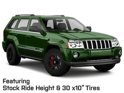Mammoth Cliff Hanger Matte Black Wheel; 17x9; -6mm Offset (05-10 Jeep Grand Cherokee WK, Excluding SRT8)
