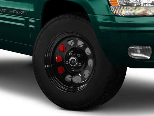 Mammoth D Window Black Steel Wheel; 17x9; -6mm Offset (99-04 Jeep Grand Cherokee WJ)