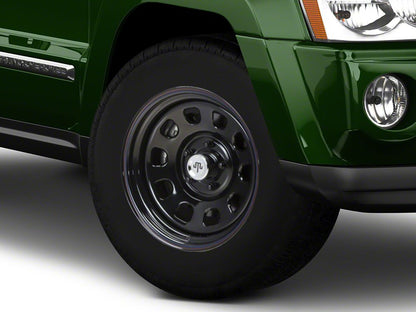 Mammoth D Window Black Steel Wheel; 17x9; -6mm Offset (05-10 Jeep Grand Cherokee WK, Excluding SRT8)