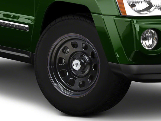 Mammoth D Window Black Steel Wheel; 17x9; -6mm Offset (05-10 Jeep Grand Cherokee WK, Excluding SRT8)