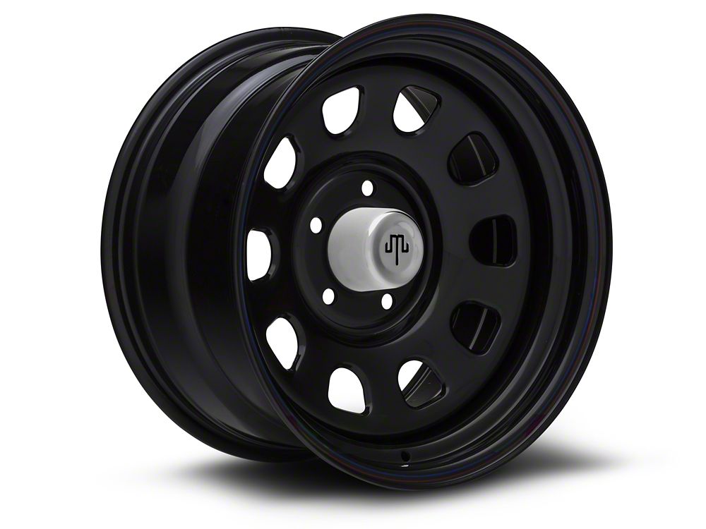 Mammoth D Window Black Steel Wheel; 17x9; -6mm Offset (05-10 Jeep Grand Cherokee WK, Excluding SRT8)