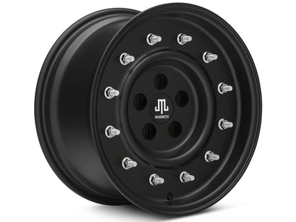 Mammoth General Matte Black Wheel; 16x8; 0mm Offset (99-04 Jeep Grand Cherokee WJ)