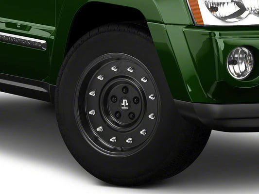 Mammoth General Matte Black Wheel; 17x9; -6mm Offset (05-10 Jeep Grand Cherokee WK, Excluding SRT8)