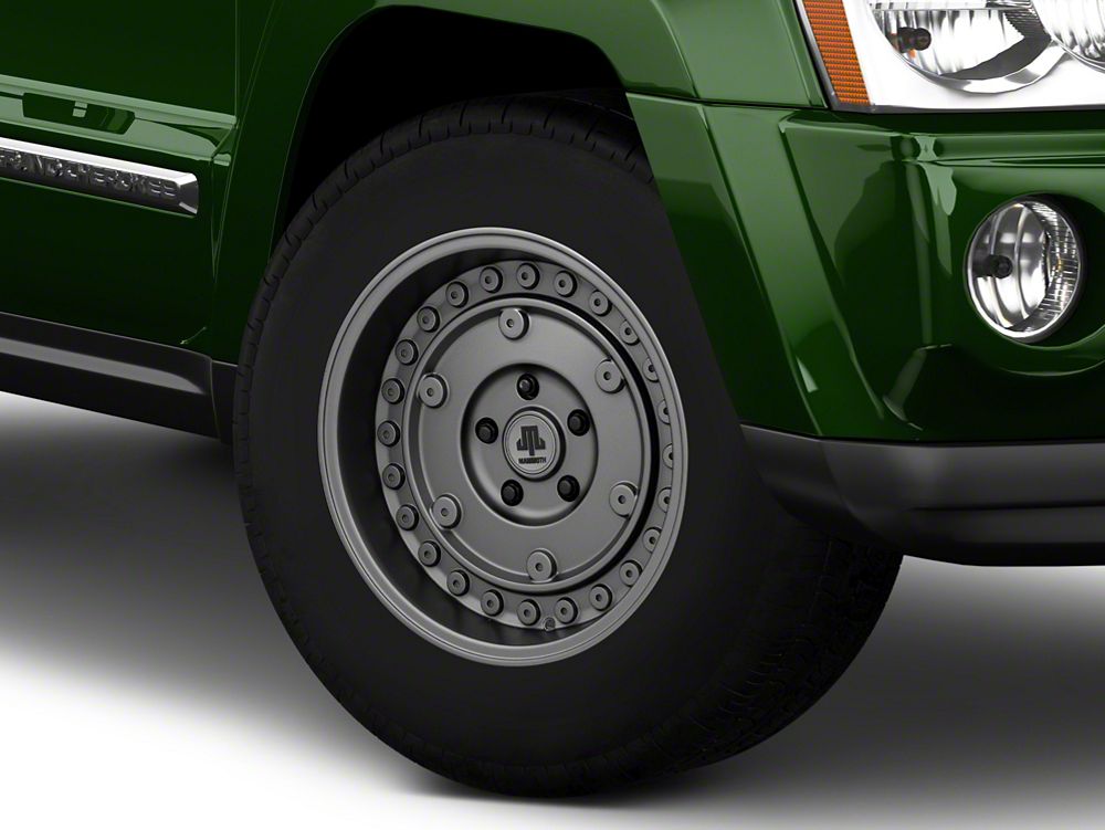 Mammoth Militant Charcoal Wheel; 17x9.5; -12mm Offset (05-10 Jeep Grand Cherokee WK, Excluding SRT8)