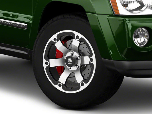 Mammoth Rogue Matte Black Machined Wheel; 18x9; -6mm Offset (05-10 Jeep Grand Cherokee WK)