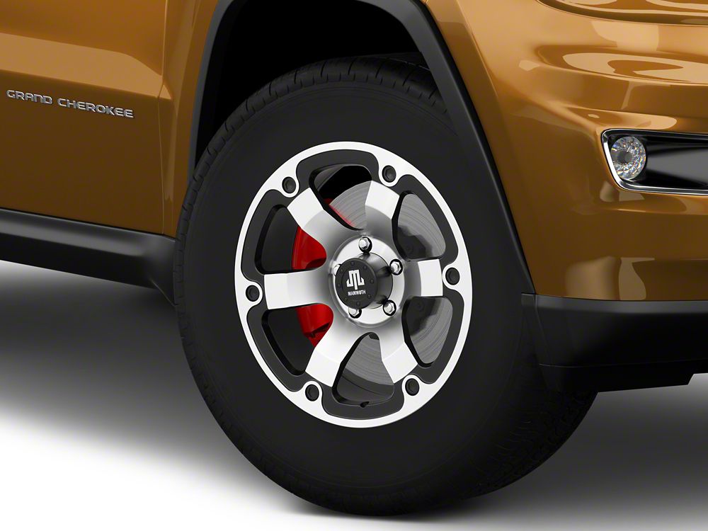 Mammoth Rims Mammoth Rogue Matte Black Machined Wheel; 18x9; -6mm Offset (11-21 Jee ...