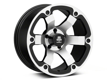 Mammoth Rogue Matte Black Machined Wheel; 18x9; -6mm Offset (05-10 Jeep Grand Cherokee WK)