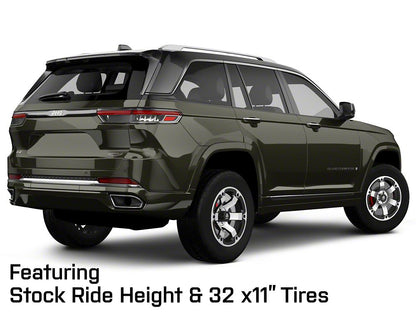 Mammoth Rogue Matte Black Machined Wheel; 18x9; -6mm Offset (22-25 Jeep Grand Cherokee WL)