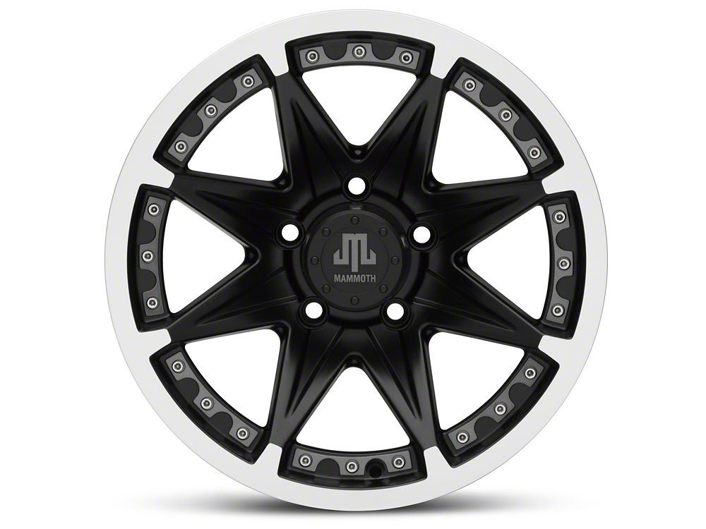 Mammoth Type 88 Black Wheel; 16x8; 0mm Offset (99-04 Jeep Grand Cherokee WJ)