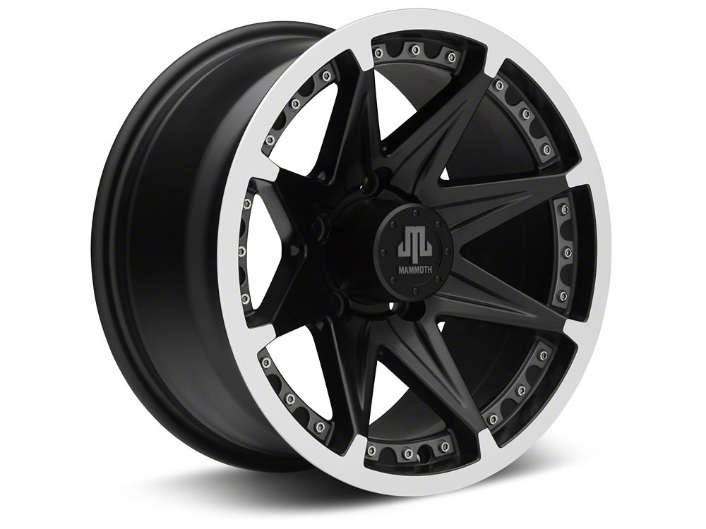 Mammoth Type 88 Black Wheel; 16x8; 0mm Offset (99-04 Jeep Grand Cherokee WJ)