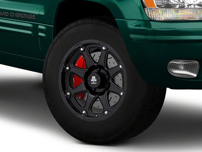 Mammoth Wheeler Matte Black Wheel; 17x9; -6mm Offset (99-04 Jeep Grand Cherokee WJ)