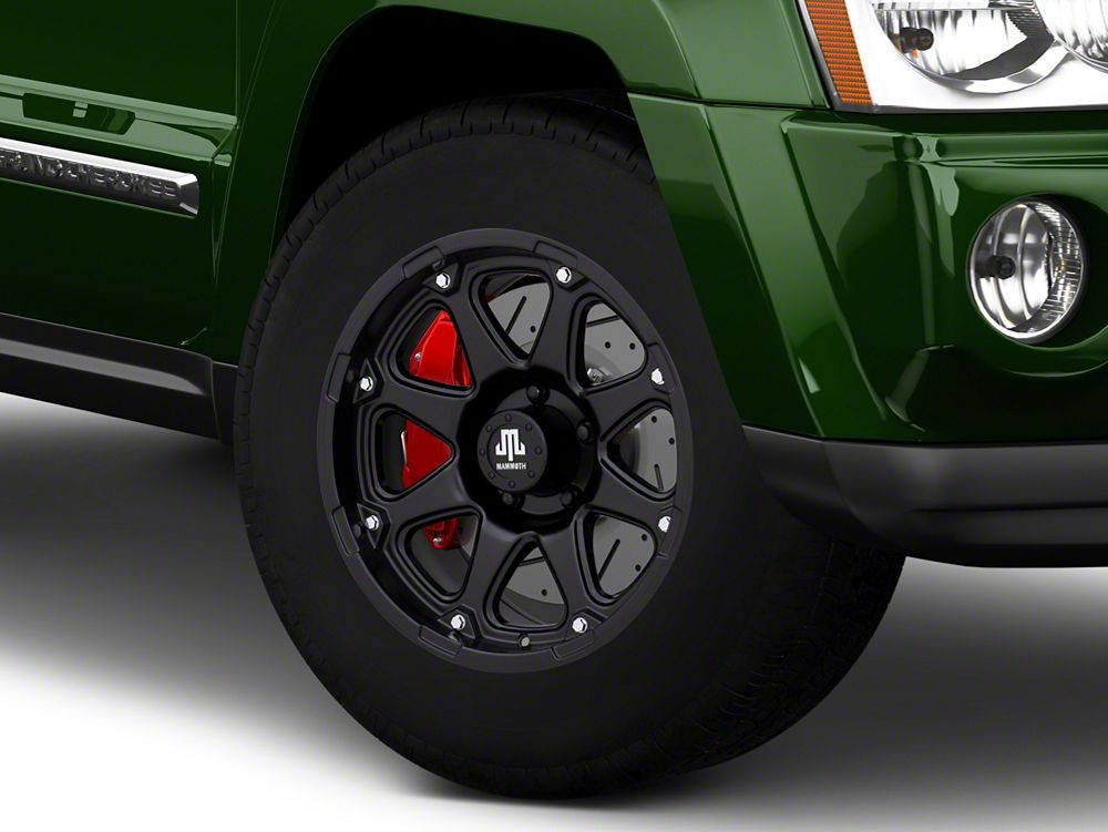 Mammoth Wheeler Matte Black Wheel; 17x9; -6mm Offset (05-10 Jeep Grand Cherokee WK, Excluding SRT8)