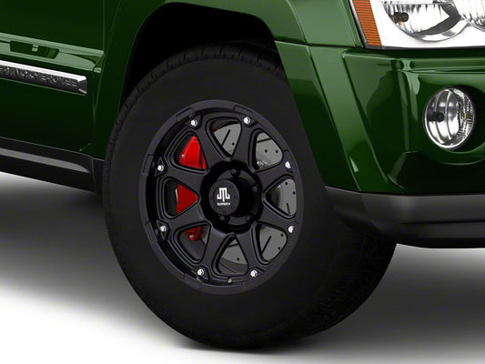 Mammoth Wheeler Matte Black Wheel; 17x9; -6mm Offset (05-10 Jeep Grand Cherokee WK, Excluding SRT8)