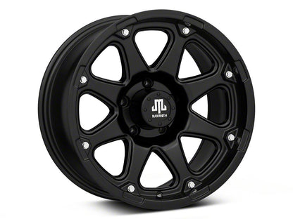 Mammoth Wheeler Matte Black Wheel; 17x9; -6mm Offset (05-10 Jeep Grand Cherokee WK, Excluding SRT8)