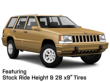 Mammoth 8 Aluminum Polished Wheel; 15x10; -44mm Offset (93-98 Jeep Grand Cherokee ZJ)