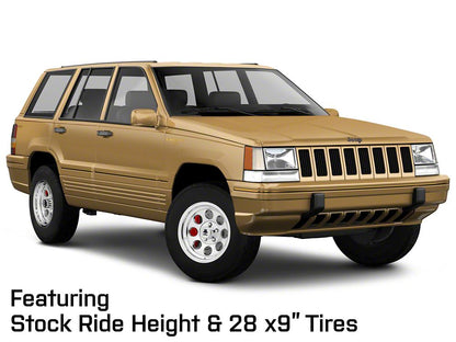Mammoth 8 Aluminum Polished Wheel; 15x8; -19mm Offset (93-98 Jeep Grand Cherokee ZJ)