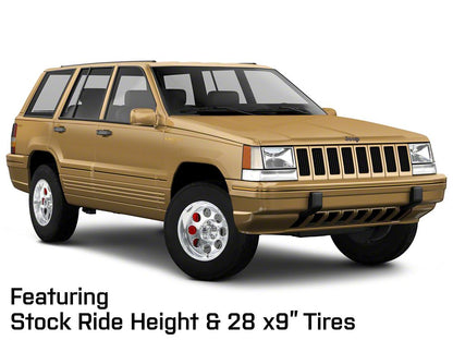 Mammoth 8 Simulated Beadlock Style Polished Wheel; 15x8; -19mm Offset (93-98 Jeep Grand Cherokee ZJ)