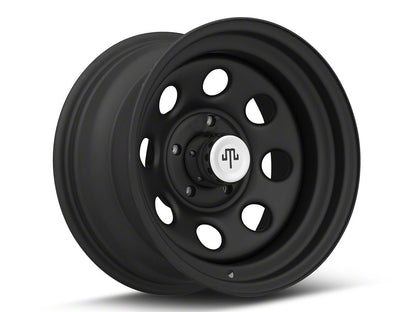 Mammoth 8 Steel Matte Black Wheel; 15x8; -19mm Offset (93-98 Jeep Grand Cherokee ZJ)