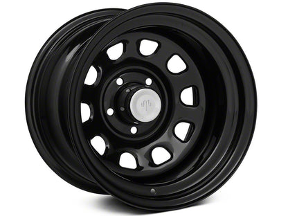 Mammoth D Window Black Steel Wheel; 15x10; -45mm Offset (93-98 Jeep Grand Cherokee ZJ)