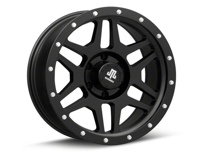 Mammoth Split 6 Beadlock Matte Black 6-Lug Wheel; 18x9; -6mm Offset (04-15 Titan)