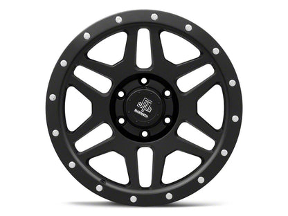 Mammoth Split 6 Beadlock Matte Black 6-Lug Wheel; 18x9; -6mm Offset (16-24 Titan XD)