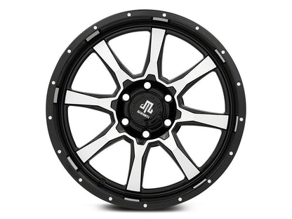 Mammoth High Roller Gloss Black Machined 6-Lug Wheel; 20x10; -24mm Offset (16-24 Titan XD)