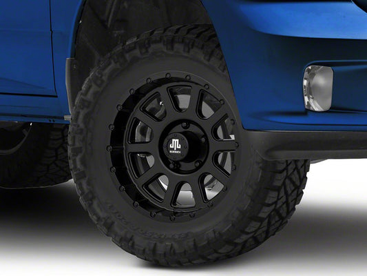 Mammoth 10 Hole Matte Black 5-Lug Wheel; 17x9; -6mm Offset (09-18 RAM 1500)