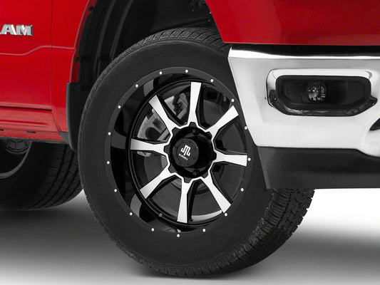 Mammoth High Roller Gloss Black Machined 6-Lug Wheel; 20x10; -24mm Offset (19-25 RAM 1500)