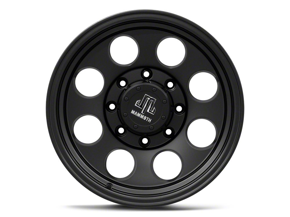 Mammoth 8 Aluminum Matte Black 8-Lug Wheel; 17x9; -6mm Offset (06-08 RAM 1500 Mega Cab)