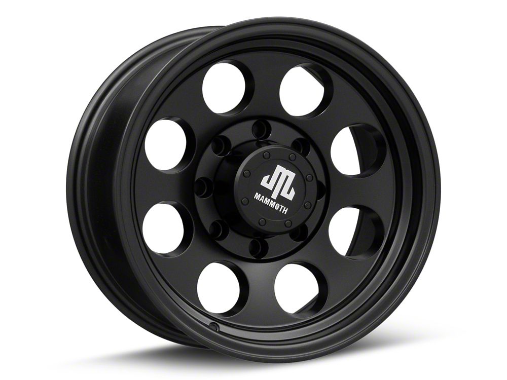 Mammoth 8 Aluminum Matte Black 8-Lug Wheel; 17x9; -6mm Offset (06-08 RAM 1500 Mega Cab)
