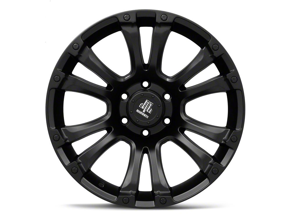 Mammoth Madness Matte Black 6-Lug Wheel; 20x9; -6mm Offset (19-25 RAM 1500)