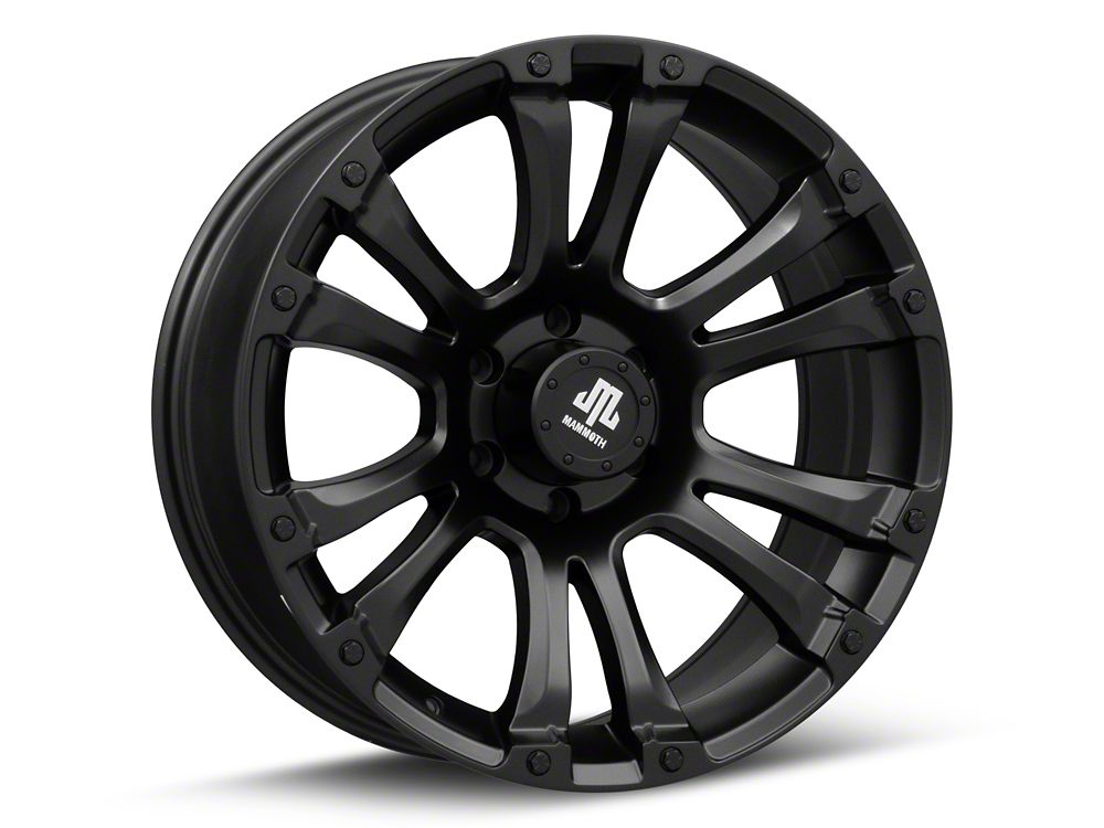 Mammoth Madness Matte Black 6-Lug Wheel; 20x9; -6mm Offset (19-25 RAM 1500)