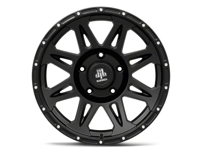 Mammoth Split 8 Beadlock Matte Black 5-Lug Wheel; 17x9; -6mm Offset (02-08 RAM 1500, Excluding Mega Cab)