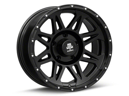 Mammoth Split 8 Beadlock Matte Black 5-Lug Wheel; 17x9; -6mm Offset (02-08 RAM 1500, Excluding Mega Cab)