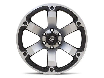 Mammoth Rogue Matte Black Machined Wheel; 20x9; -6mm Offset (19-25 RAM 1500)
