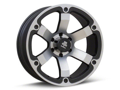 Mammoth Rogue Matte Black Machined Wheel; 20x9; -6mm Offset (19-25 RAM 1500)