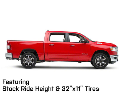 Mammoth Rogue Matte Black Machined Wheel; 20x9; -6mm Offset (19-25 RAM 1500)