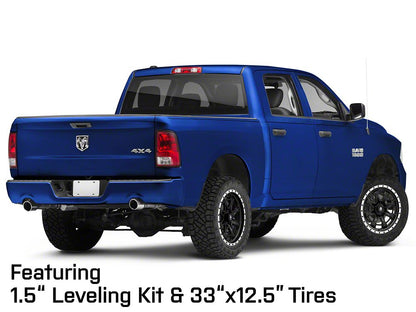 Mammoth Split 16 Beadlock Satin Black with Polished Lip 5-Lug Wheel; 20x9; -6mm Offset (09-18 RAM 1500)