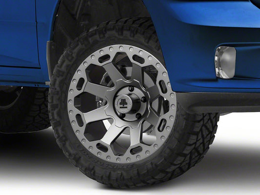 Mammoth Synister Charcoal 5-Lug Wheel; 20x9; -6mm Offset (09-18 RAM 1500)