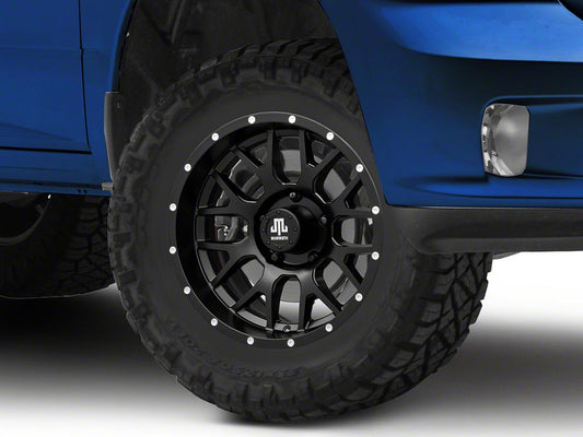 Mammoth Beadlock Mesh Matte Black 5-Lug Wheel; 17x9; -6mm Offset (09-18 RAM 1500)